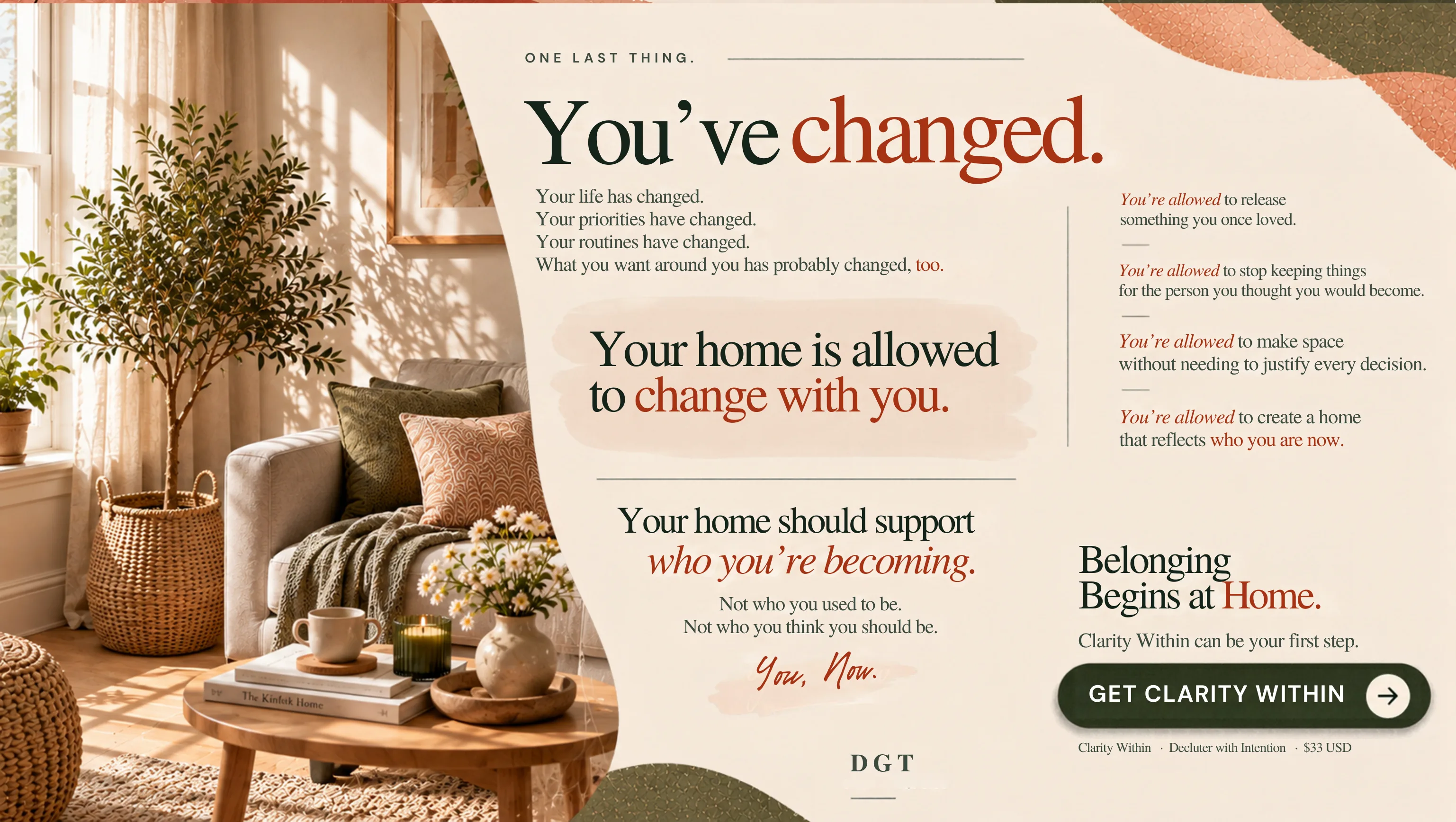 Clarity Within landing page section 16